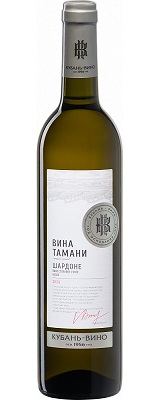 Шардоне Вина Тамани КУБАНЬ-ВИНО Белое сухое вино