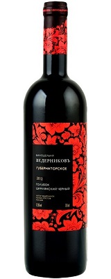 Губернаторское 2012 ВЕДЕРНИКОВЪ Красное сухое вино