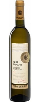 Шардоне Вина Тамани КУБАНЬ-ВИНО Белое полусладкое вино